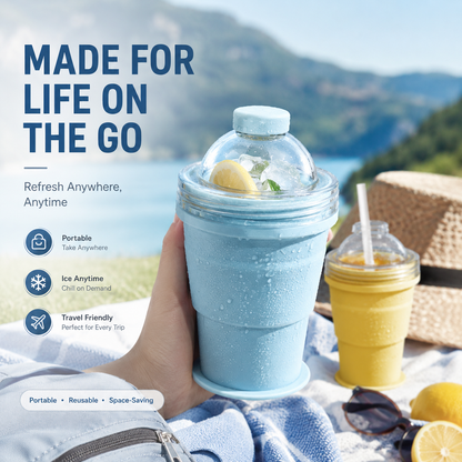 ChillSphere™ Foldable Ice Maker Cup